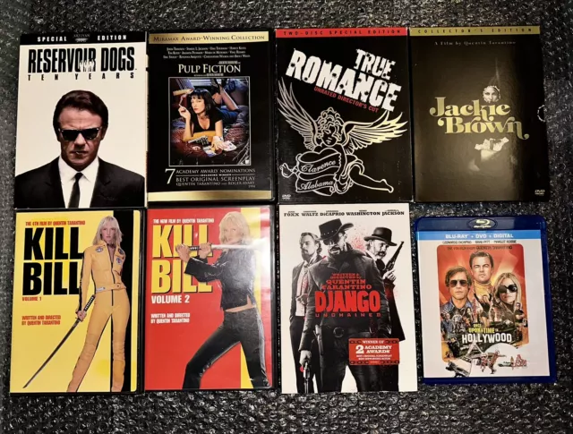 Quentin Tarantino Lot DVD / Blu Ray / Collector’s Edition, Great Condition