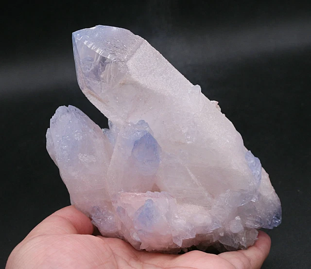 786g New Find Blue Phantom QUARTZ Crystal Cluster Specimen