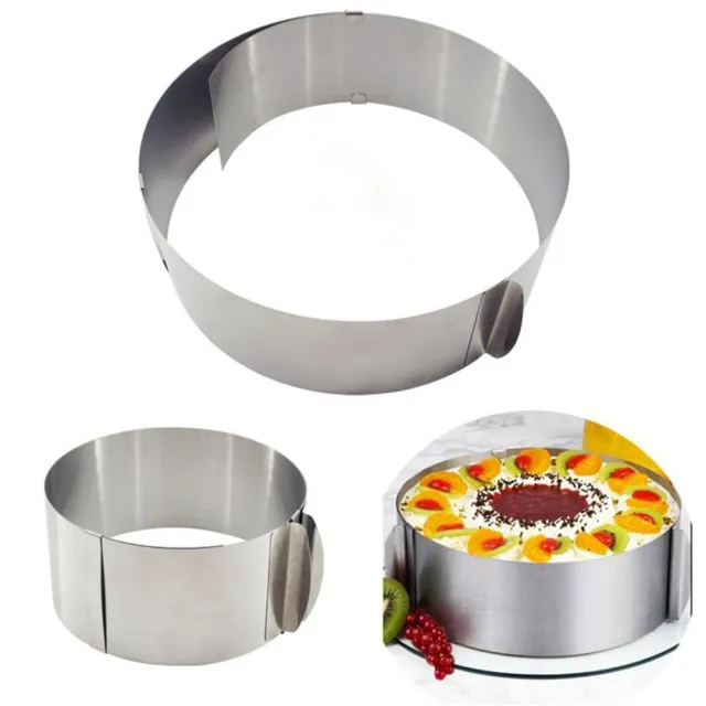 16-30cm Cake Mold Round Adjustable Stainless Steel Baking Cake Ring For Mousse