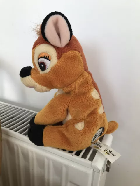 Walt Disney World Small Bambi Beanie Soft Toy Plush Stamped