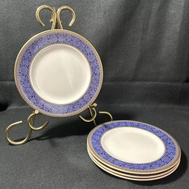 Royal Doulton English Brocade Bone China Dessert/Bread Butter Plates Set Of 4