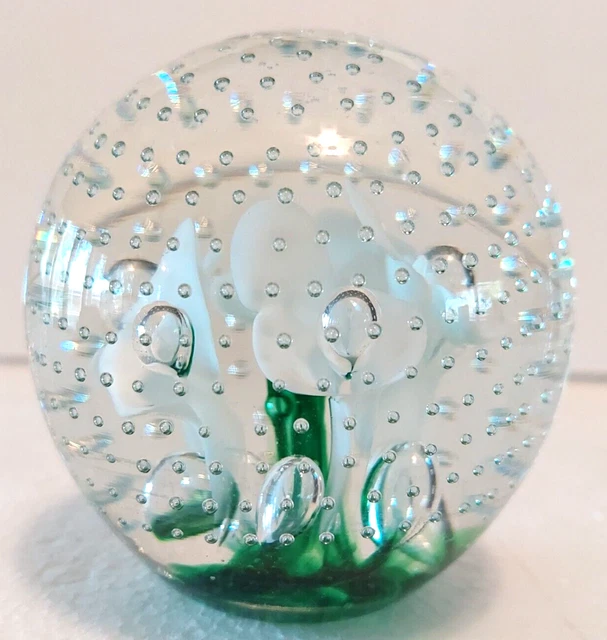 PAPERWEIGHT 1982~C.C.M.S.A No. 5~Glass~Big~Magnum~Controlled Bubbles~Real Beauty