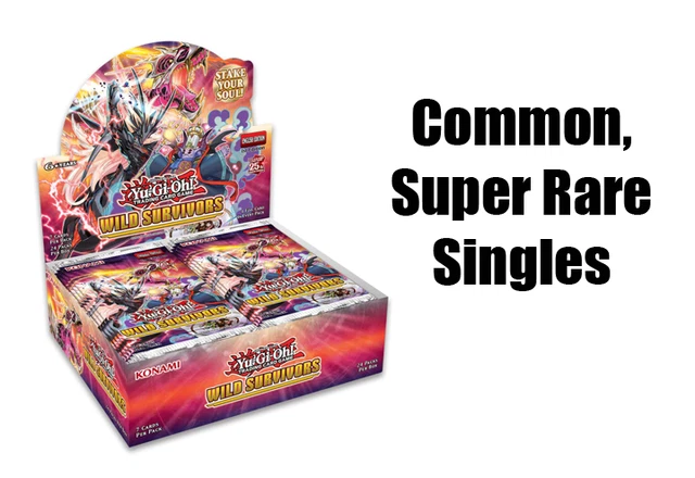 Yugioh! Wild Survivors (WISU) 1st Ed. Rare/Super Rare Singles NM - You Pick