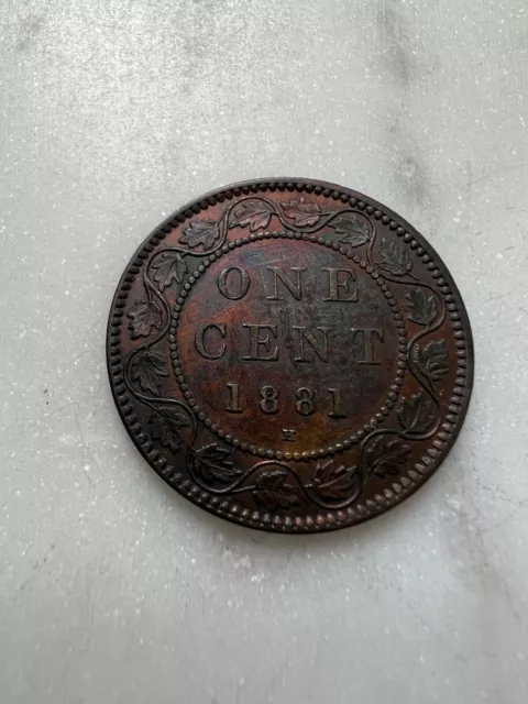 1881 Canada One Cent Coin - Queen Victoria