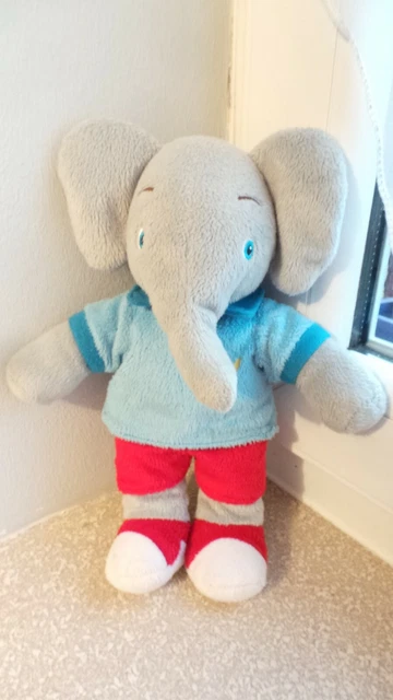 peluche musicale babar les aventures de badou 25 cm lansay