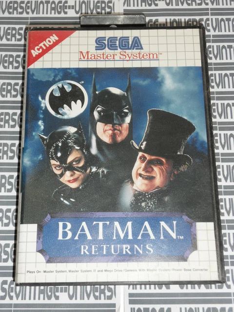 Jeu SEGA Master System - BATMAN RETURNS - État Correct - Jeu Rétro Vintage