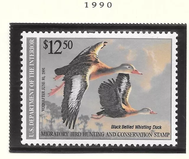 US Stamp RW57 Duck Hunting Stamp Back of Book MNH CV $40