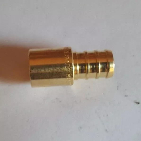 100 Piece 1/2" Pex X 1/2" Male Sweat Adapters Brass Crimp Fittings Lead Free