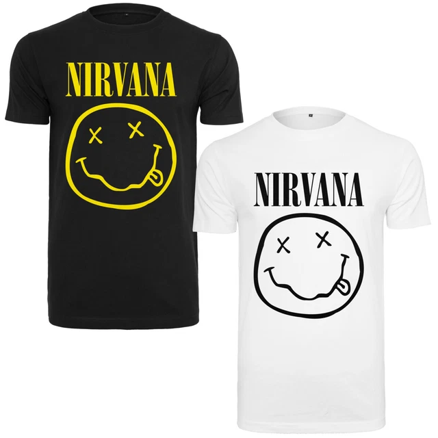 Merchcode Nirvana Lithium Té Maglia Top T Shirt Musica Legenden Pop Gonna Hit