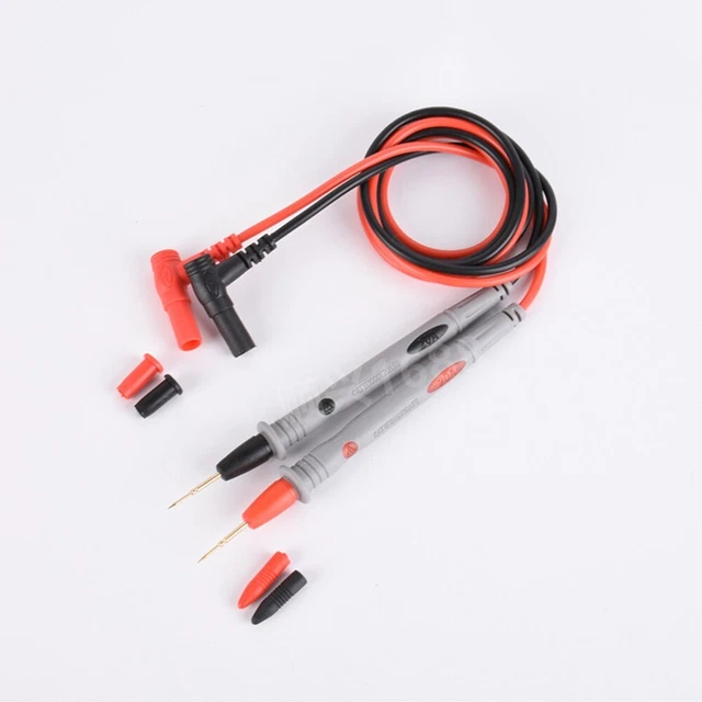Puntali Per Multimetro Universale – Sonda A Punta D'ago 1000V 10A, Cavo 72 Cm, Rosso E Nero