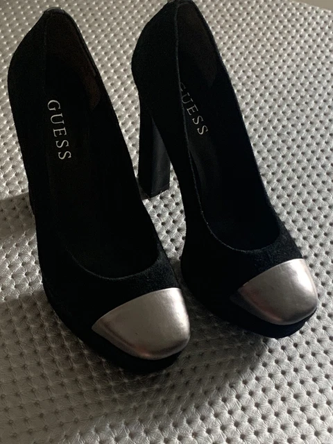 Guess Escarpins Noirs/ Argent Cuir 37