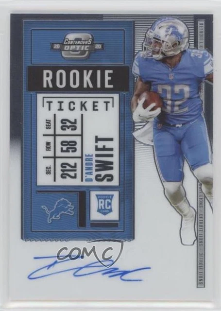 2020 Panini Contenders Optic Ticket RPS D'Andre Swift #115 Rookie Auto RC