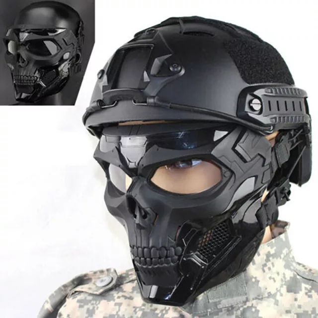 CS Harley-Helm Totenkopf-Gesichtsmaske Taktische Airsoft-Masken Paintball-Schutz