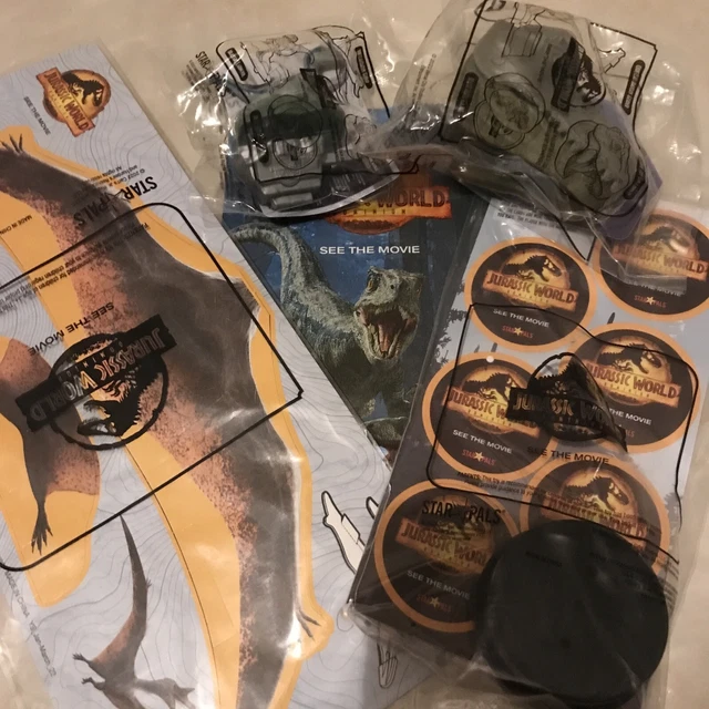 LOT OF 4 Jurassic World Dominion Carls Jr Hardees Kids Meal Toys