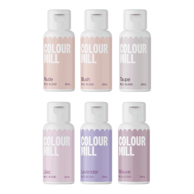Color Mill Set di coloranti alimentari 6 x 20 ml - Colori da sposa