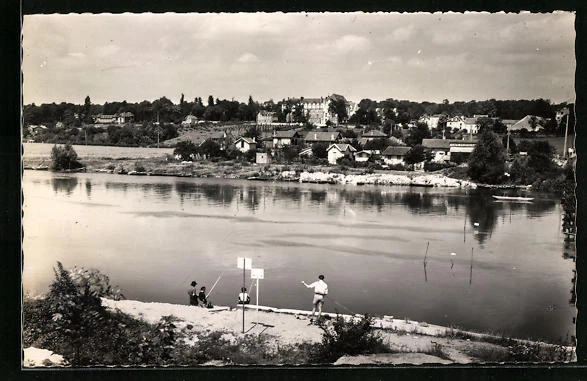 CPA Ris Orangis, view of Champrosay 1951