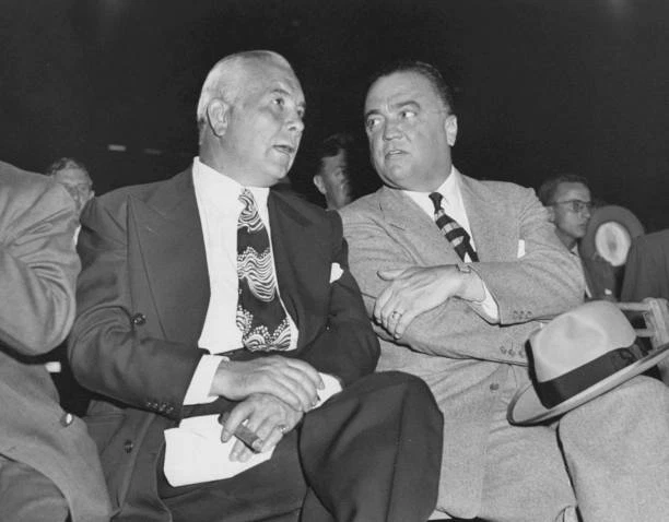 SPYROS SKOURAS PRESIDENT of 20th Century with FBI director J Edgar