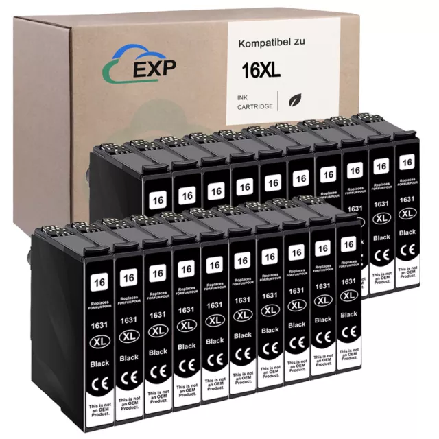 Druckerpatronen kompatibel zu Epson 16 XL für WF 2010W 2630 2510 2660 2520 2530