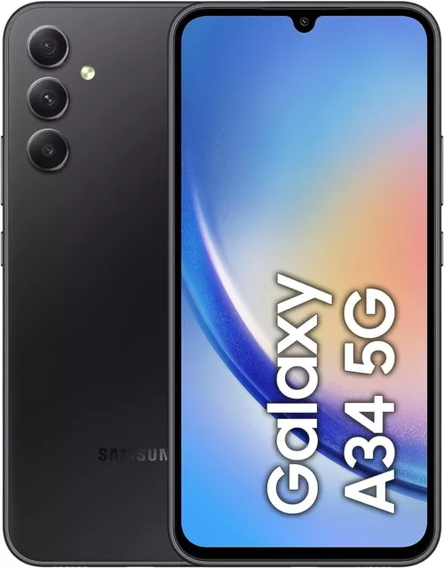 New Samsung Galaxy A34 Smartphone 128GB / 6GB Unlocked 5G Dual Sim All Colours