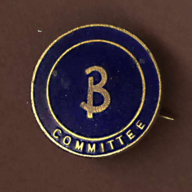 BUTLINS VINTAGE HOLIDAY CAMP 1930s 40s EARLY COMMITTEE  ENAMEL PIN BADGE