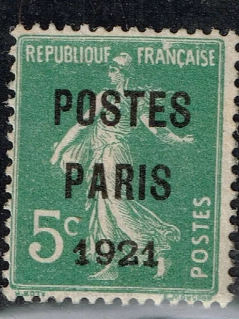 France 1921 Préo 26** neuf sans charnière signé CALVES CV 900€