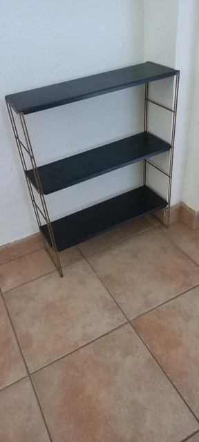 etagere vintage style tomado , string, bois et metal tres