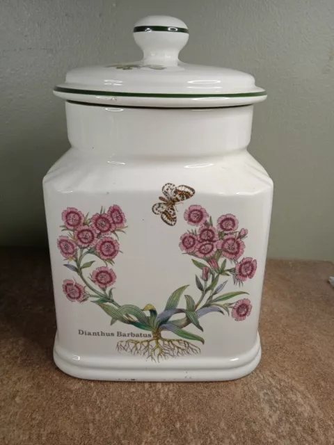 Vintage,  Prinknash Pottery Ceramic Storage Jar 'Florabunda' Pattern