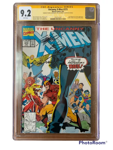 Uncanny XMen #273 - CGC 9.2 SS WP - 3X Claremont, Lee & Silvestri - Gambit Joins