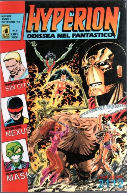 Hyperion Odissea Nel Fantastico N. 1 Star Comics 1992 Sin City Mask Frank Miller