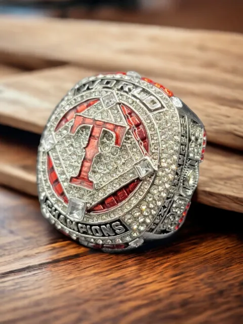 Texas Rangers 2023 Baseball Champions Ring Seager Fans Souvenirs Size 11
