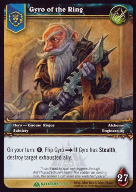 World of Warcraft TCG Gyro Of The Ring - Naxxramas Treasure 1/40