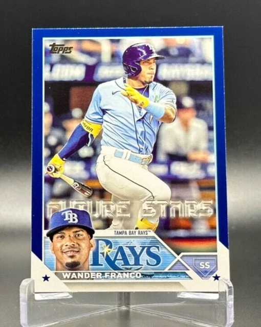 WANDER FRANCO ROYAL Blue Future Stars 2023 Topps Series 1 215 Tampa