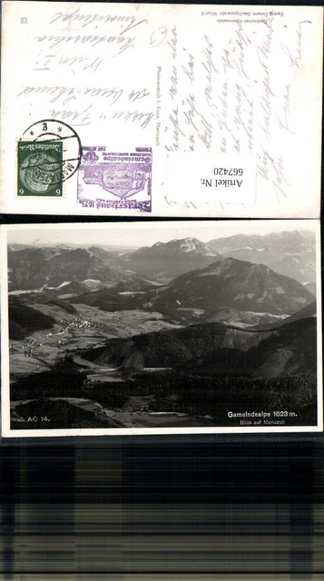 667420,Foto Ak Gemeindealpe Blick auf Mariazell