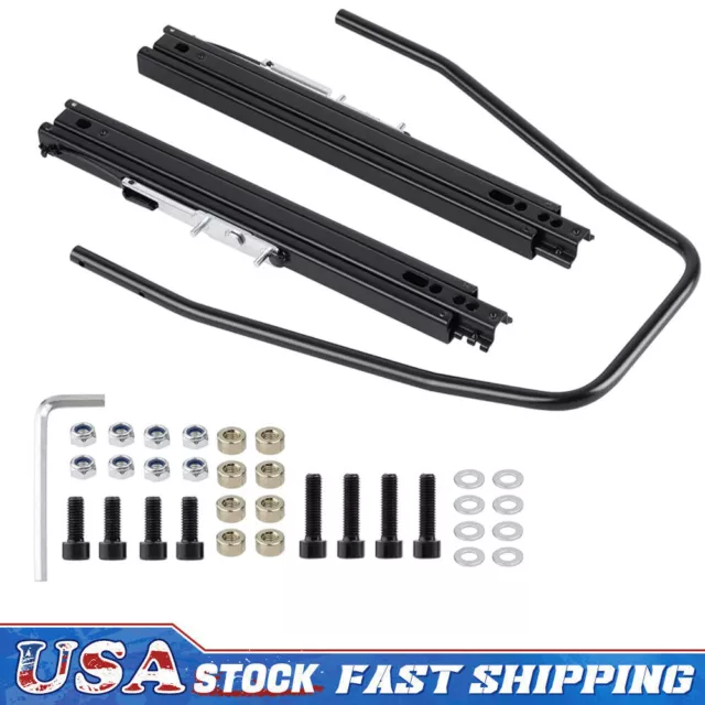 Racewill Seat Slider Universal Alloy Steel Seat Mounting Track Assembly Kit US