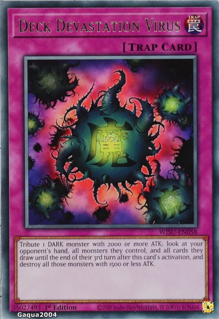 YuGiOh Deck Devastation Virus WISU-EN058 Rare 1st Edition