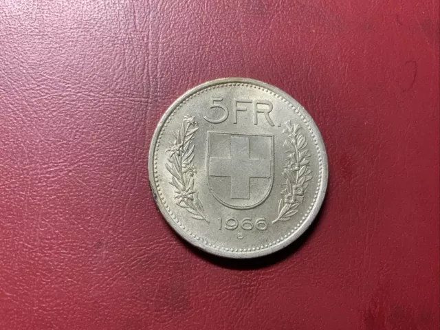 Schweiz 5 Franken 1966 Silber