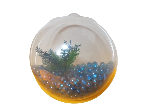 Hanging Wall Mounted Fish Bowl Betta Tank Aquarium Wall Decor Plant Fish Bubble