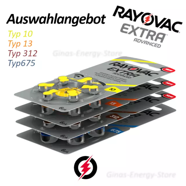 RAYOVAC EXTRA Hörgerätebatterien Hörgeräte Batterien