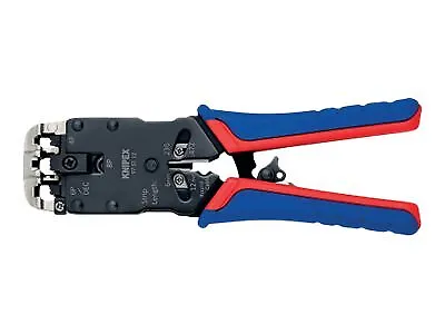 KNIPEX Crimping pliers 200 mm Pliers for Western plugs RJ10/11/12/45 97 51 12 SB