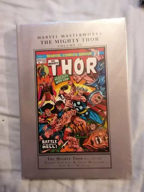 NEW!  Factory Sealed. MARVEL MASTERWORKS: THE MIGHTY THOR Vol 13. #217-228. HB.