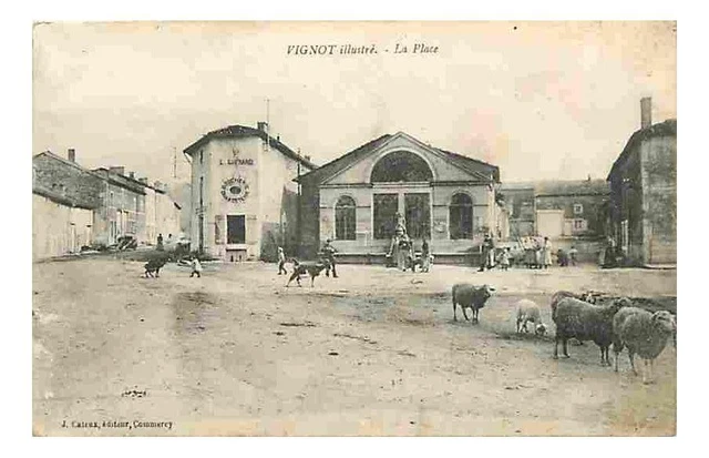 55 - Vignot - La Place - Animãe - Sheep - Traveled in 1916 - CPA - See R Scans