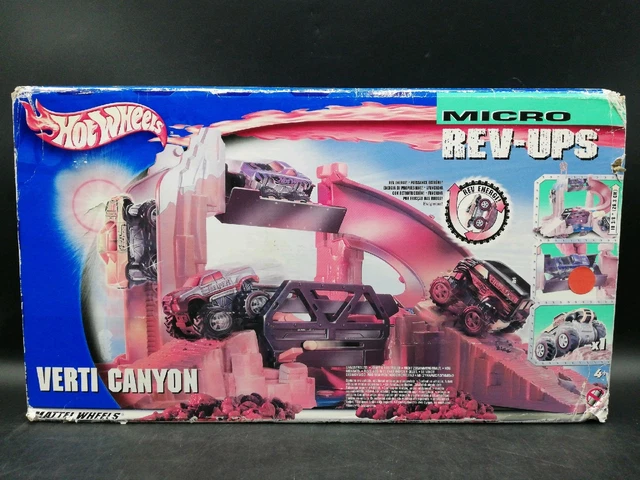 SET VINTAGE MATTEL Hot Wheels Micro Rev Ups Verti-Canyon EUR 75,00