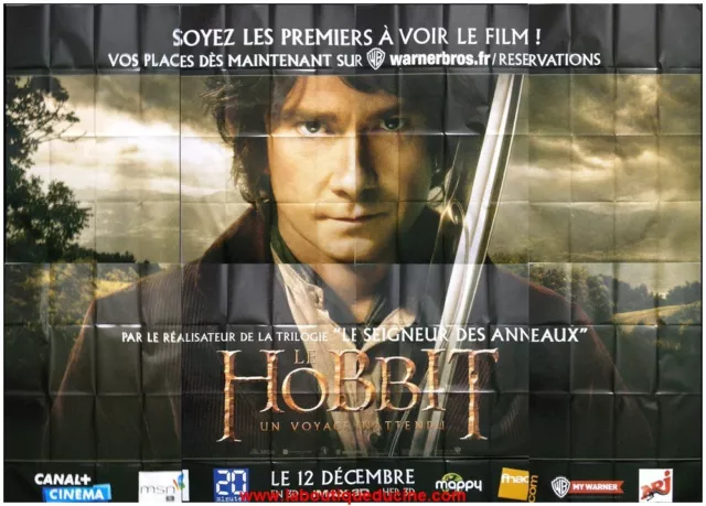 THE HOBBIT Affiche Cinéma Géante 4x3m / WIDE French Movie Poster PETER JACKSON