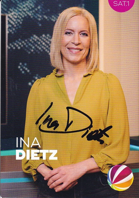 Dt Tv Moderator Hans 6 Buchstaben INA DIETZ - dt. TV-Moderatorin, SAT.1, Original-Autogramm! EUR 2,90