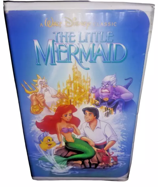 The Little Mermaid VHS BANNED COVER  Black Diamond Walt Disney Classic Movie