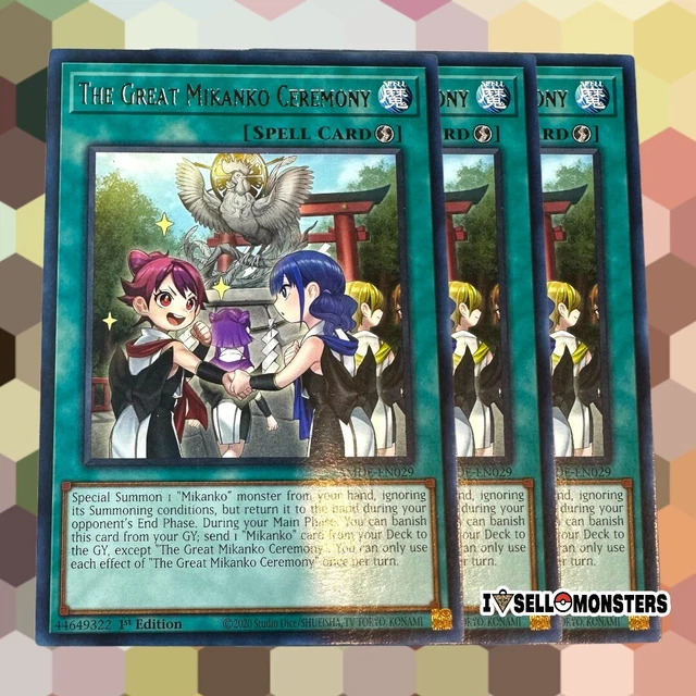 YUGIOH! 3x AMDE-EN029 THE GREAT MIKANKO CEREMONY RARE x3 1st ED Yu-gi-oh!