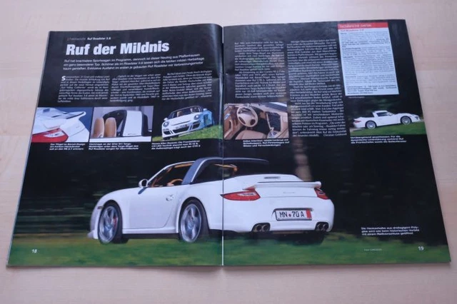 SPORT AUTO 2635) Porsche 911 997 Targa RUF Roadster 3.8 mit 385PS im ...