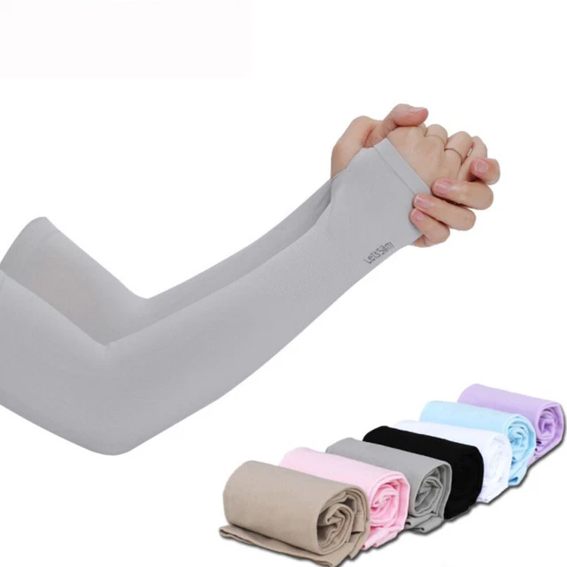 Arm Sleeves Cover UV Sun Protection Outdoor Sports Riding Arm Warmer Breathable#