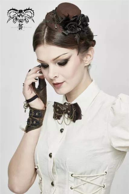 Women's Steampunk Headswear Accessory Punk Style Retro Fashion Bowknot Hairband 3