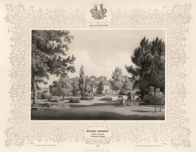 Alemán - Nienhoff An.Westensee Original Litografía Hornemann 1850